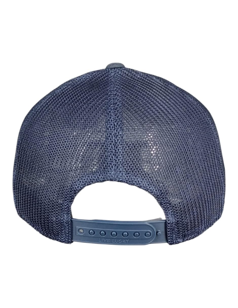 Black Clover Leroy Navy Adjustable Mesh Hat with HD Printed Patch - Image 4