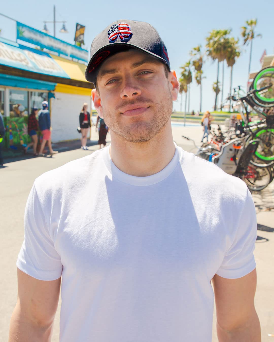 USA Flag Heather Hat with Clover by Black Clover Apparel - Image 5